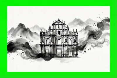 澳门新葡京水墨国风标志