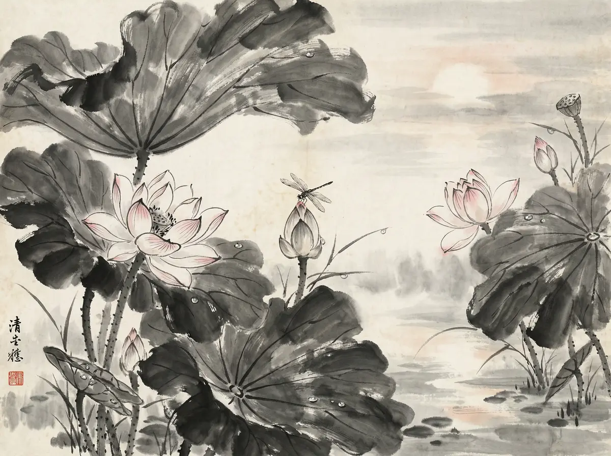 澳门新葡京旅行家专栏莲花池水墨画